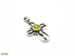 Pandantiv-cruciulita din argint cu opal natural - P289Y134G - imagine 5