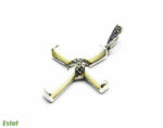 Pandantiv cruciulita din argint cu sidef si marcasite - Cruce celtica - P207Y131G-1 - imagine 4
