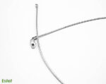 Lant de dama din argint 925 - model tubular semirigid - L265Y23B - imagine 2