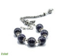 Bratara handmade unicat din argint cu ametist - stil bizantin - Bratari argint vintage -HM0810 - imagine 2