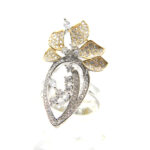 Inel din argint aurit si pietre zirconiu - stil Glamour - i180A76D - imagine 5