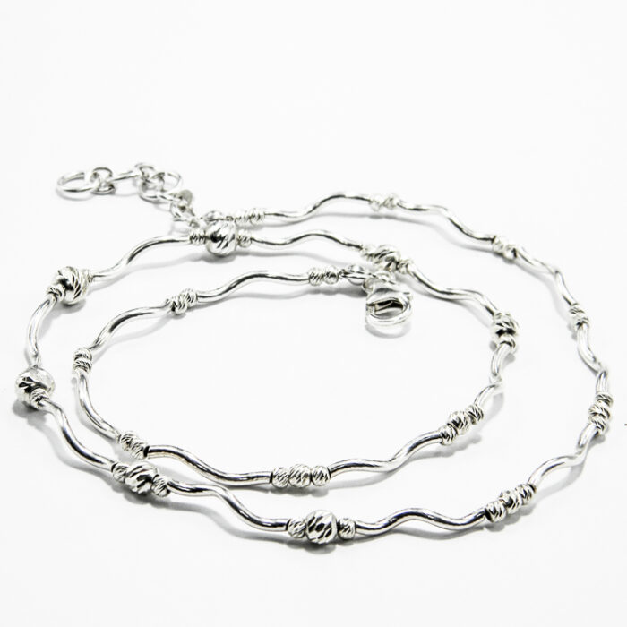 Colier handmade din argint fara pietre - stil fashion - Harietta - HM0507 - imagine 4