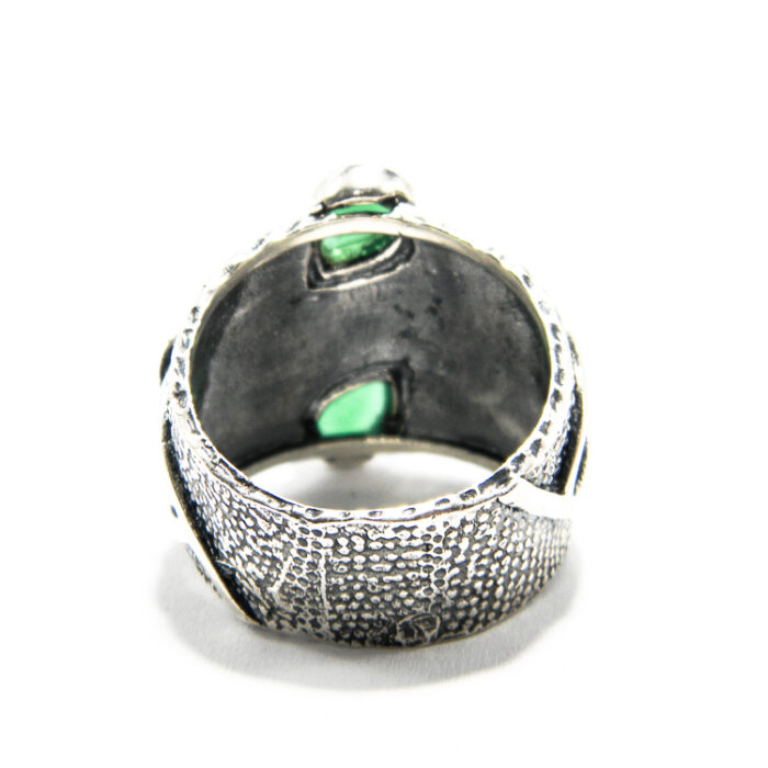 Inel stil vintage din argint cu smarald - Arina - i135E40D-1 - imagine 6