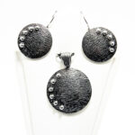 Set vintage din argint fara pietre - stil Art Deco - Raisa - S135EGKP - imagine 4