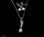 Set din argint cu perle si pietre zirconiu - Alice - S170A20DX - imagine 4