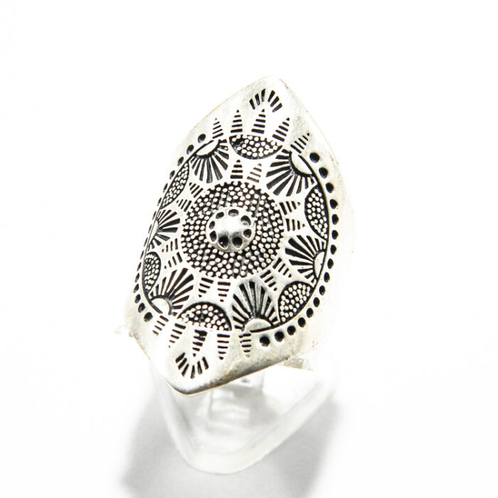 Inel reglabil din argint fara pietre - stil vintage - Ayana - i135E93E - imagine 3