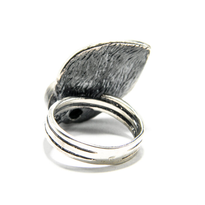 Inel unicat din argint cu perla alba - stil vintage - i155F19E - imagine 5