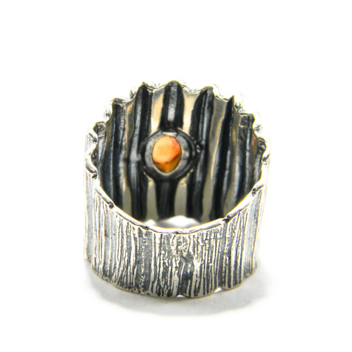 Inel unicat din argint cu carneol - stil vintage - Despina - i135E97E - imagine 5