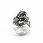 Inel reglabil din argint fara pietre - stil oriental - Filigran - i158K3Z - imagine 5