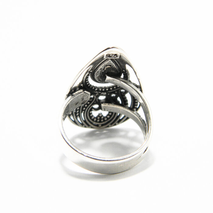 Inel reglabil din argint fara pietre - stil oriental - Filigran - i158K3Z - imagine 5