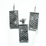 Set vintage din argint fara pietre - stil oriental - Marta - S110A-28Z - imagine 4