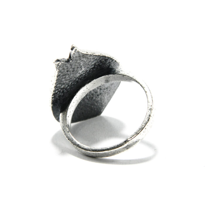 Inel model vintage din argint cu aventurin - stil oriental - i125E92G - imagine 5