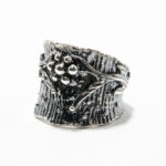 Inel vintage handmade din argint antichizat - Unicat - Karla - i135E58G - imagine 3