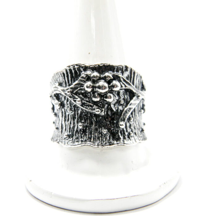 Inel vintage handmade din argint antichizat - Unicat - Karla - i135E58G - imagine 2