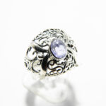 Inel din argint cu tanzanit - stil vintage oriental - Iulia - i310Y130G - imagine 2