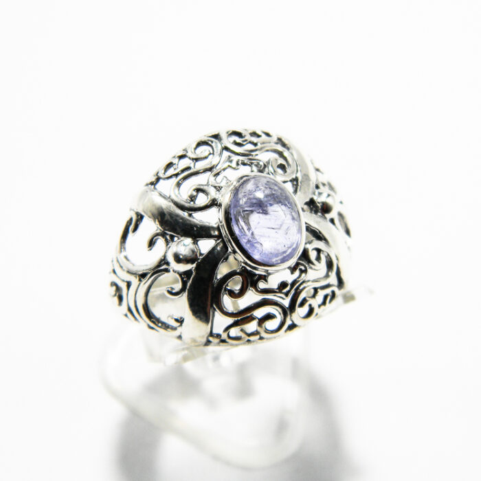 Inel din argint cu tanzanit - stil vintage oriental - Iulia - i310Y130G - imagine 2