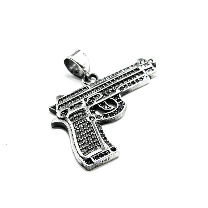 Pandantiv Police din argint cu pietre zirconiu - P120E59G - imagine 4
