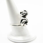 Inel fara pietre din argint 925 - Nodul gordian - i160A7B - imagine 4