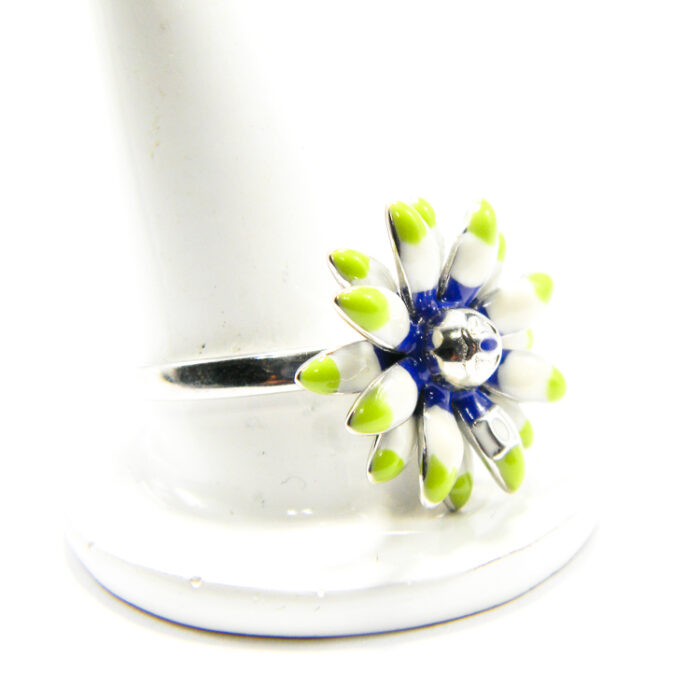 Inel stil fashion din argint 925 si email - Margareta - i150A37B - imagine 5