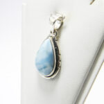 Pandantiv din argint cu larimar - Iulia - P267Y110G - imagine 5