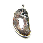 Pandantiv unicat vintage din roca de calcedonia si argint 925 - stil Art Deco - P239Y22D - imagine 2