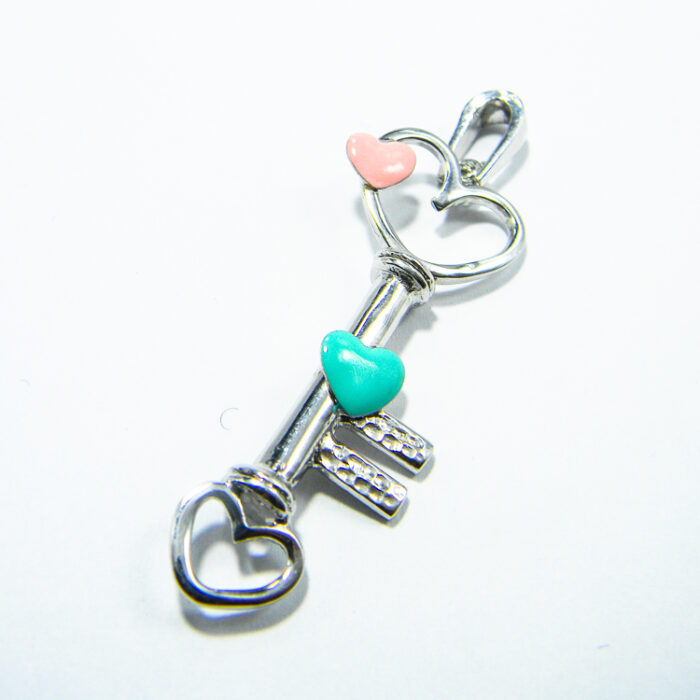 Pandantiv argint fashion - Cheia inimii - P090A-39 - imagine 3