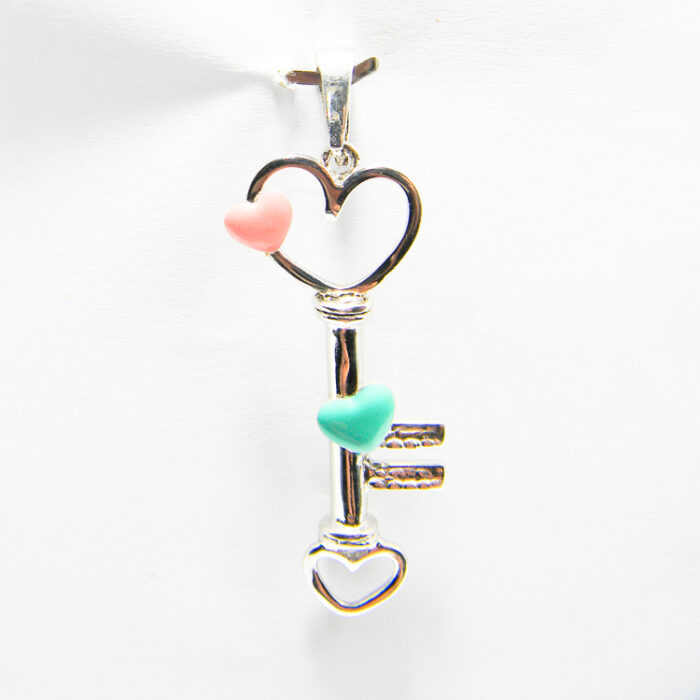 Pandantiv argint fashion - Cheia inimii - P090A-39 - imagine 4