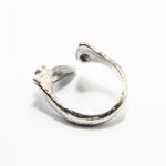 Inel vintage unicat din argint cu smarald - stil Art Deco - Anais - i210F9G-3 - imagine 6