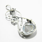 Pandantiv unicat din argint si opal - stil Art Nouveau - P235Y15C - imagine 5