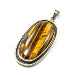 Pandantiv din argint 925 cu ochi de tigru - Unicat - P229Y7E - imagine 4