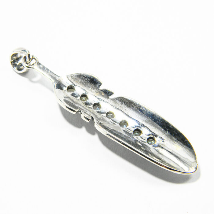 Pandantiv unicat din argint cu labradorit - stil vintage - P256Y25F-1 - imagine 5