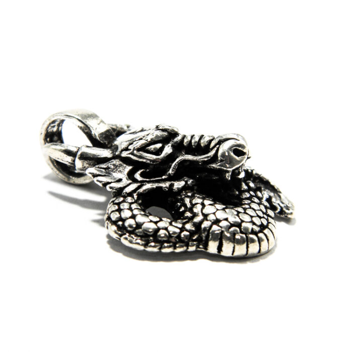Pandantiv din argint fara pietre - Dragon - P137Y-9 - imagine 5