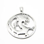 Pandantiv din argint fara pietre - Dragon - P150A48F - imagine 5
