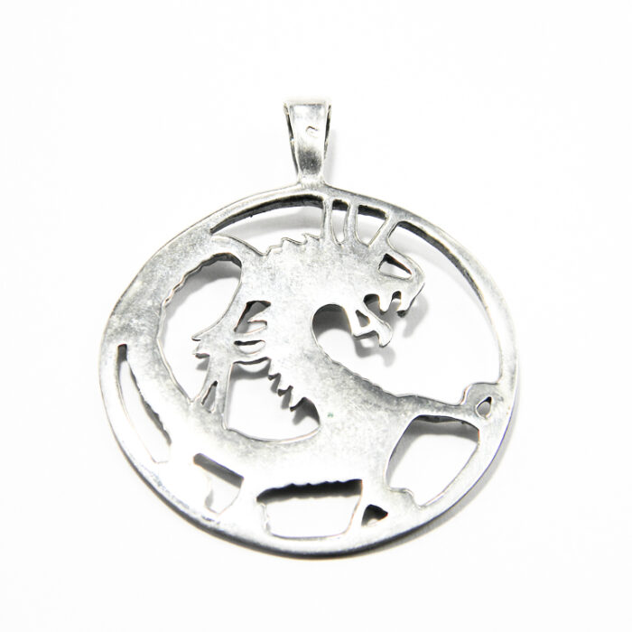 Pandantiv din argint fara pietre - Dragon - P150A48F - imagine 5