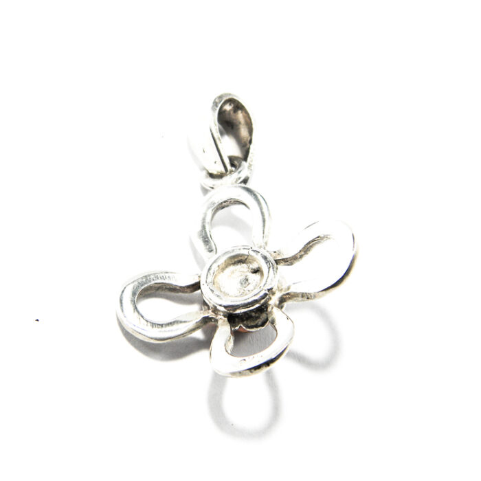 Pandantiv cruciulita din argint cu chihlimbar rosu - stil fashion - P120Y47DX - imagine 4