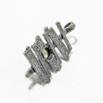 Pandantiv stil vintage din argint cu perla alba - Nora - P130E77F - imagine 5