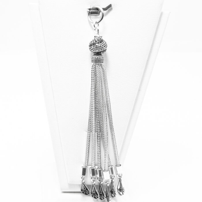 Pandantiv vintage handmade din argint cu onix - stil oriental - Unicat - P145AK31G - imagine 6
