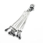 Pandantiv vintage handmade din argint cu onix - stil oriental - Unicat - P145AK31G - imagine 2