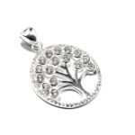 Pandantiv din argint cu pietre zirconiu - Copacul vietii - P145A1C - imagine 2