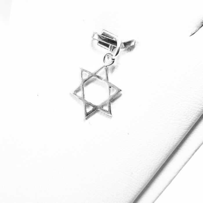 Pandantiv mic din argint - Steaua lui David - P150A19G - imagine 3