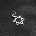 Pandantiv mic din argint - Steaua lui David - P150A19G - imagine 5