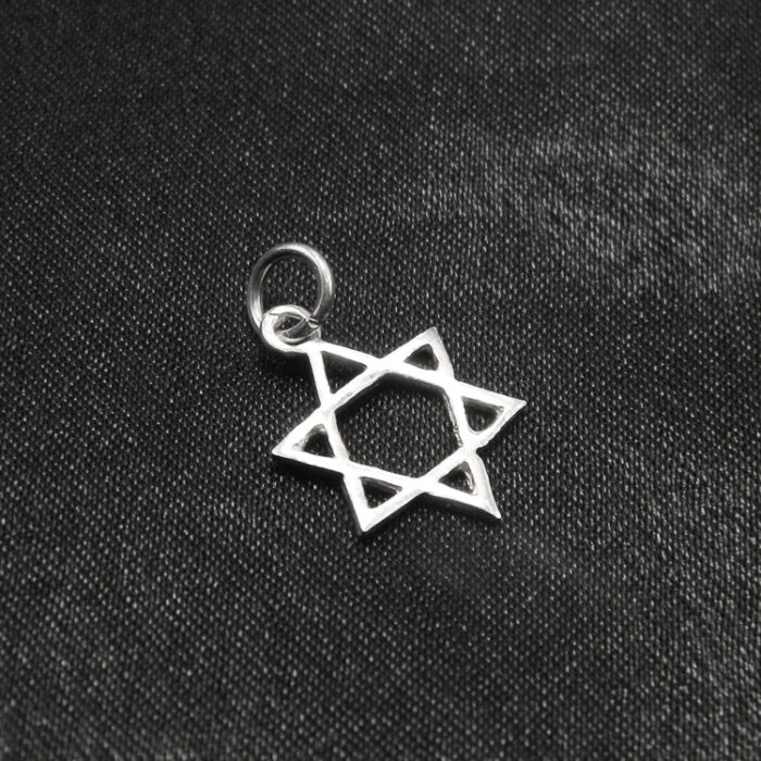 Pandantiv mic din argint - Steaua lui David - P150A19G - imagine 5