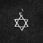 Pandantiv mic din argint - Steaua lui David - P150A19G - imagine 4