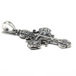 Cruciulita vintage din argint patinat - Cruce slava - P150A72G - imagine 6