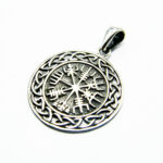 Pandantiv model celtic din argint patinat - Simbolul navigatorilor - P120E50G - imagine 3