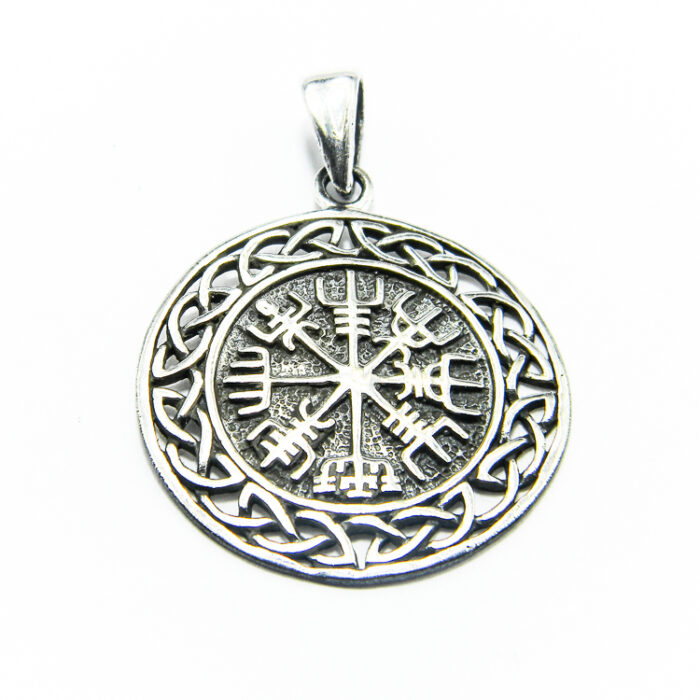 Pandantiv model celtic din argint patinat - Simbolul navigatorilor - P120E50G - imagine 5