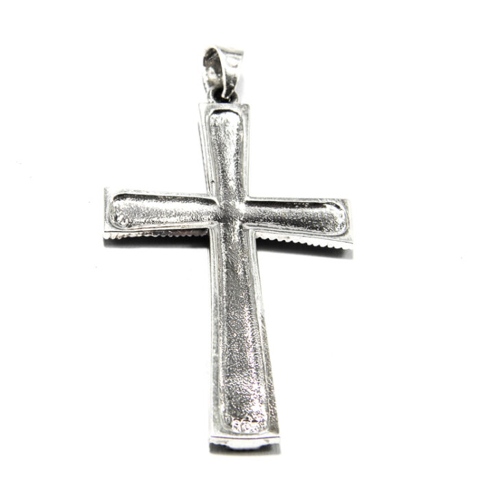 Cruciulita mare din argint 925 cu marcasite - P190A88G - imagine 6