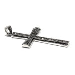 Cruciulita mare din argint 925 cu marcasite - P190A88G - imagine 4