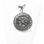 Pandantiv model celtic din argint patinat - Simbolul navigatorilor - P120E50G - imagine 2