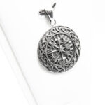Pandantiv model celtic din argint patinat - Simbolul navigatorilor - P120E50G - imagine 4